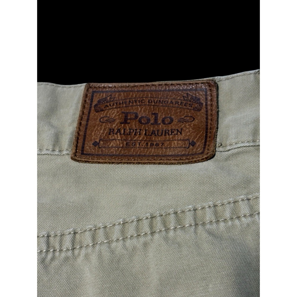 Polo Ralph Lauren Authentic Dungarees Pants Mens Straight Khakis Pony Logo 38x30 - Picture 12 of 16